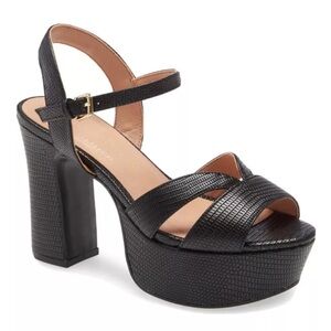 Chinese Laundry Faux Leather Platform Sandel Heels
